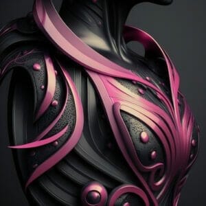 Robot pink ribbons